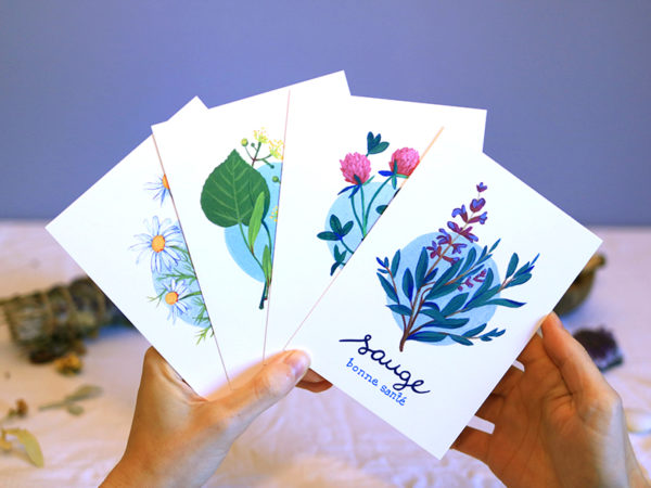 Green Mama Art - Série de cartes Plante Medicinale